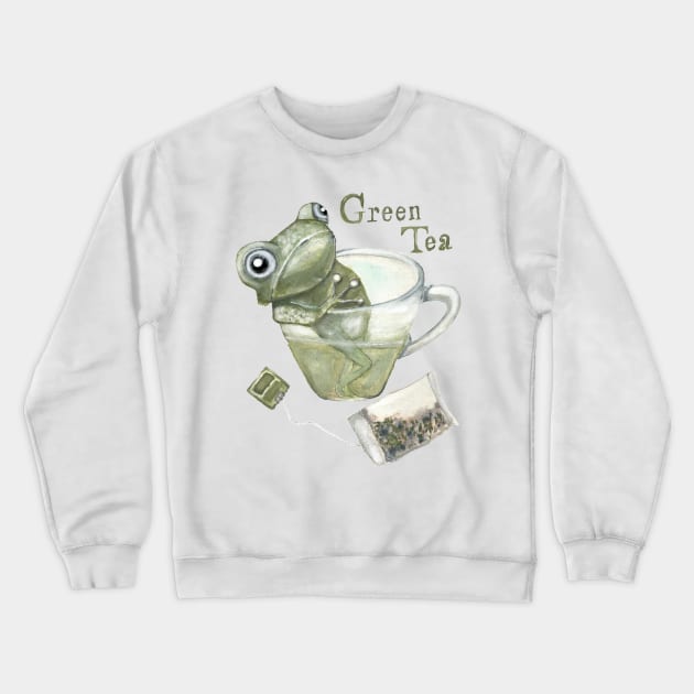 Green Tea Crewneck Sweatshirt by msmart